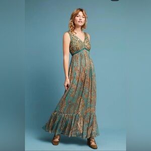 Ranna Gill Beaded Paisley Maxi Dress